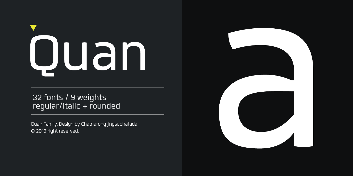 Пример шрифта Quan #1